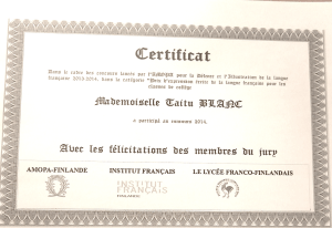 certificat